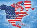 Mapa de Norteamérica, Centroamérica y el Caribe publicado por el presidente Donald Trump