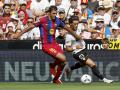 El jugador del Barcelona Rodrigo Hernández, durante el Valencia - Barcelona del pasado domingo