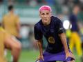 Pablo Martin Páez Gavira 'Gavi', en un calentamiento con el FC Barcelona