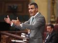 Sánchez, durante una intervención en el Congreso de los Diputados