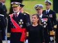 Los Reyes Don Felipe y Doña Letizia en el funeral del Rey Harald V de Noruega