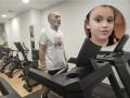 Hugo Hugo Girão entrenando para el reto solidario de este sábado por la pequeña Yaiza