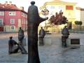 Grupo escultórico en homenaje al antiguo Estudio General en la plaza de San Pablo de Palencia