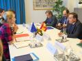 El ministro de Asuntos Exteriores, José Manuel Albares, se reunió con la Alta Representante de la UE, Kaja Kallas
