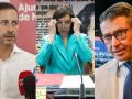 Diseño con imágenes de archivo de, de izquierda a derecha, Carlos Fernández Bielsa, Diana Morant y Toni González