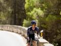 Edward Dunbar del equipo Pinarello durante una fuga en la 19ª etapa de la Vuelta ciclista España entre Vélez-Málaga y Peñas Blancas