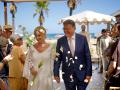 Imagen tomada este sábado de la boda de Ximo Puig y Gabriela Bravo