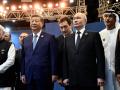 El primer ministro de India Narendra Modi y los presidentes Xi Jinping y Vladímir Putin en Nueva Delhi
