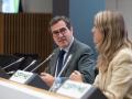 El presidente de la CEOE, Antonio Garamendi, junto a la presidenta de Cepyme, Ángela de Miguel.