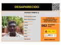 Cartel de la búsqueda del desaparecido en Valencia E. Favour Prince