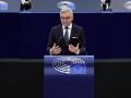El comisario europeo de Interior y Migraciones, Magnus Brunner, en el debate que ha tenido lugar en Estrasburgo