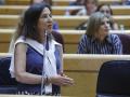 La ministra de Defensa, Margarita Robles, en la sesión de control en el Senado