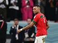 Kylian Mbappé, con la camiseta de Marruecos en el Mundial de Qatar 2022