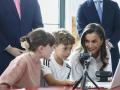 La Reina, este jueves con los alumnos de su antiguo colegio La Gesta de Oviedo