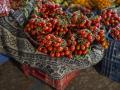 Tomates cherry en un mercado, en Marruecos