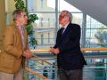 Graciano Palomo (i) con Mariano Barbacid (d)