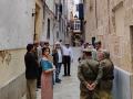 Uno de los rodajes sobre la represión, en una calle de Palma
