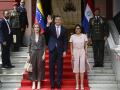 El presidente de Paraguay Santiago Peña y Delcy Rodriguez en Caracas