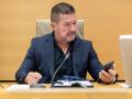 Imagen tomada este lunes de Emilio Argüeso compareciendo en la comisión de investigación de la dana en el Congreso de los Diputados