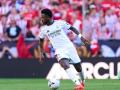 Vinicius Jr., durante el Atlético de Madrid - Real Madrid en el Metropolitano
