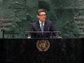 El primer ministro británico, Andy Burnham, durante su intervención ante la Asamblea General de la ONU