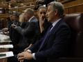 El líder del PP, Alberto Núñez Feijóo, este miércoles en el Congreso