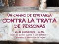 Cartel del camino contra la trata en Valencia