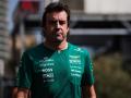 Fernando Alonso, en su llegada al Gran Premio de Bakú