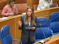 La conselleira de Política Social e Igualdade, Fabiola García, en el Parlamento
