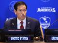 El secretario de Estado de EE.UU. Marco Rubio durante el encuentro del Escudo de las Américas en Nueva York