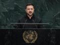 El presidente de Ucrania, Volodimir Zelenski, en la ONU