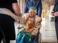 La Princesa Astrid de Noruega con su perrita Wilma