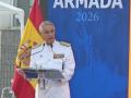 El Almirante Jefe de Estado Mayor de la Armada (AJEMA), general Antonio Piñeiro, durante los Premios Armada 2026
