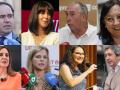 Diseño con fotos de los candidatos a la Generalitat Valenciana y al Ayuntamiento de la capital