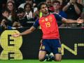 Lamine Yamal, durante el Inglaterra - España de la Nations League