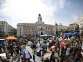 Tiendas de campaña desde ayer sábado la madrileña Puerta del Sol