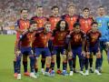 El once inicial de la selección española en el partido ante Croacia en el Sánchez-Pizjuán