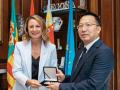 Carrasco en la recepción del vicealcalde Yiwu