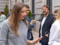 El diputado de Compromís, Alberto Ibáñez, increpa a la portavoz 'popular' Ester Muñoz