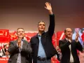 Emiliano García-Page, Pedro Sánchez y Alberto Rojo