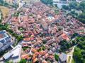 Vista aérea de la localidad vallisoletana de Simancas, el municipio más rico de Castilla y León