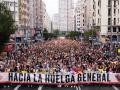 Las manifestaciones de este sábado por la vivienda exigían la convocatoria de una huelga general