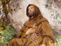 Un retrato de San Francisco ubicado en el vestíbulo de la iglesia Schottenkirche de Viena