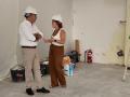 Redondo en las obras de la Oficina de Recaudación