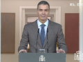Sánchez en su comparecencia en La Moncloa