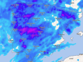 Precipitación acumulada de este martes