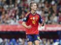 Dani Olmo, durante un partido con la selección española