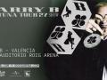 Cartel promocional del concierto de Barry B en la Sala Auditorio del Roig Arena de Valencia