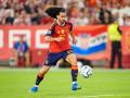 Marc Cucurella, en un partido con la selección española