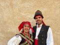 Cristian Román y Martina Miguel, miembros de la agrupación folclórica Manteos & Monteras